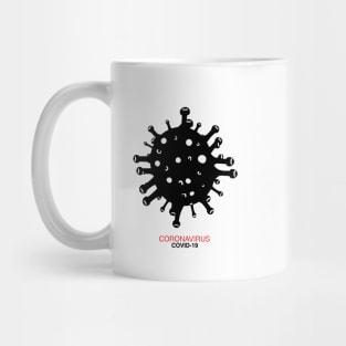 Black Covid-19 and Corona virus infection Mug